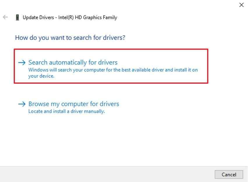 search automatic driver updates