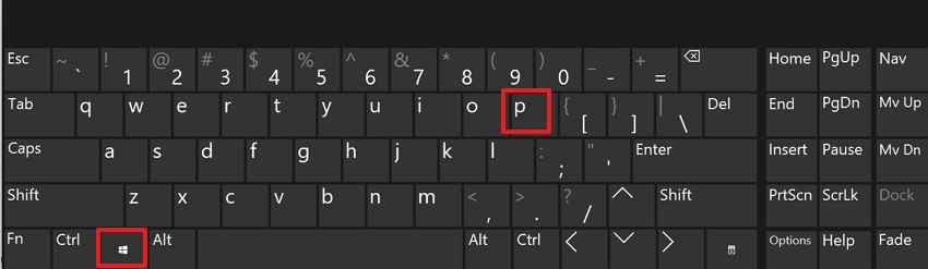 switch external display mode