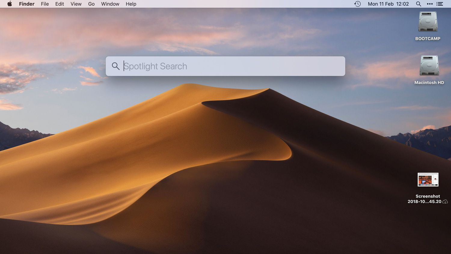 find spotlight on mac