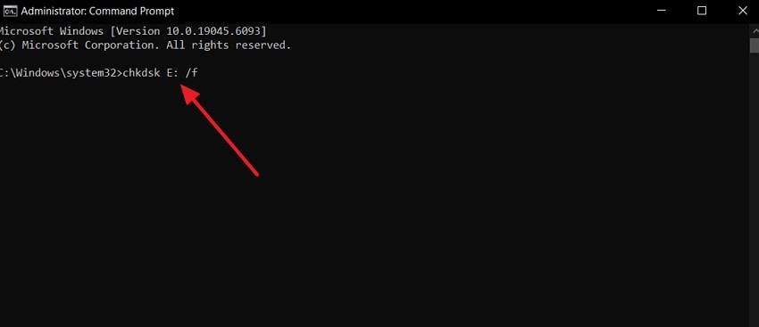 scan check disk command prompt