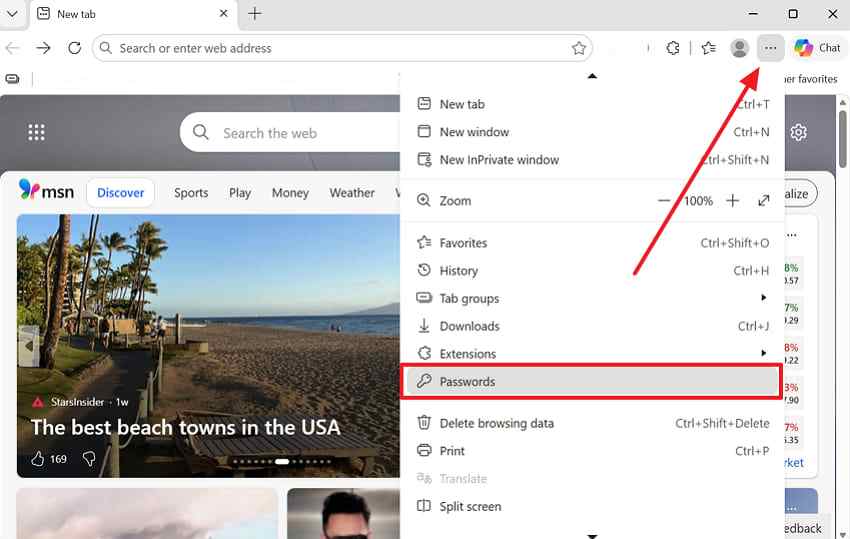 access edge passwords