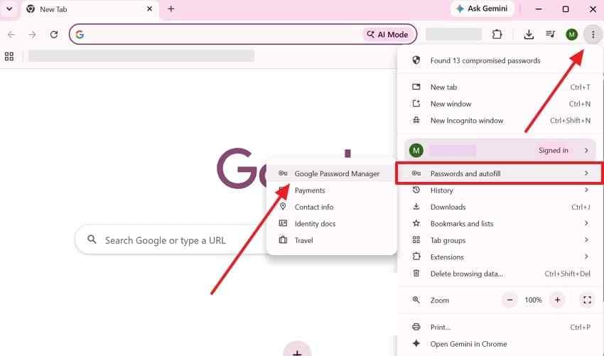 access google password manager