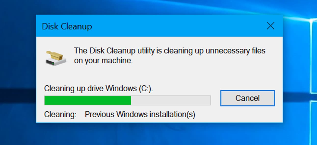 disk cleanup for windows