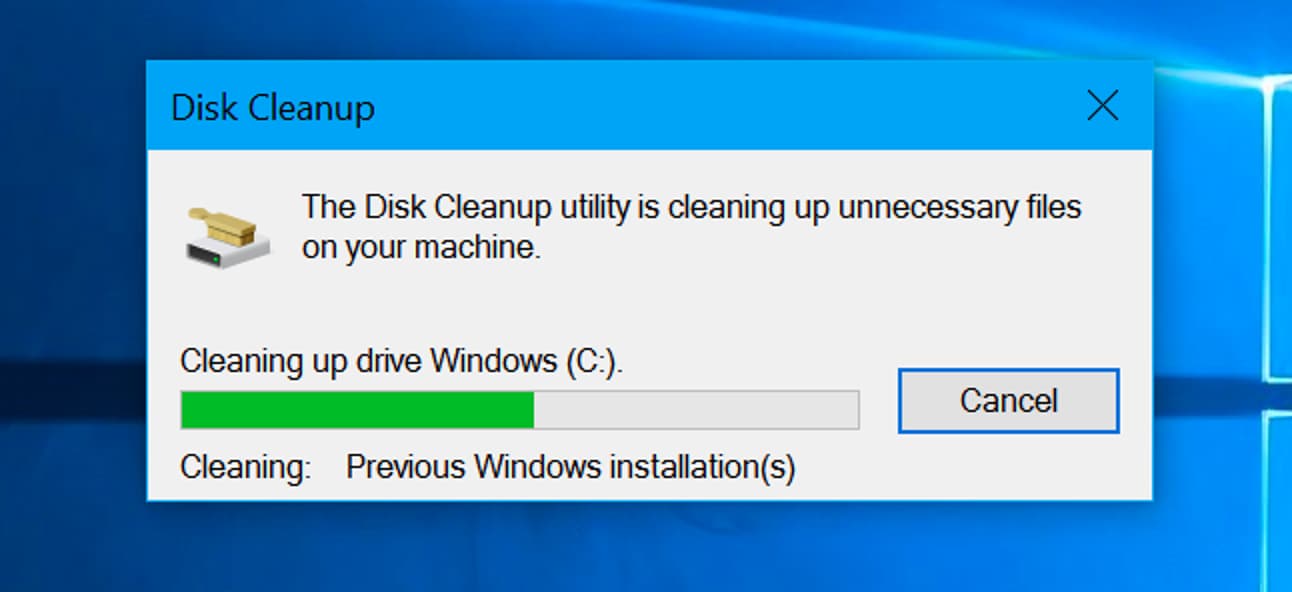 disk cleanup untuk windows