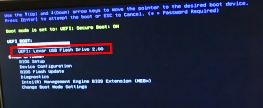 locate the drive in settings