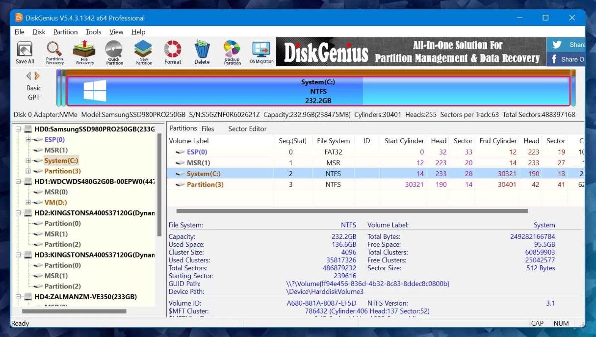 diskgenius disk clone software for windows 10