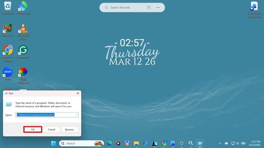 command to clear files on drive