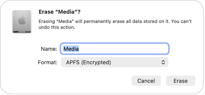 disk utility erase complete dialog showing the volume was erased successfully