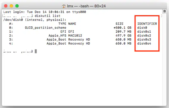 fix disk utility can't repair disk with command 3