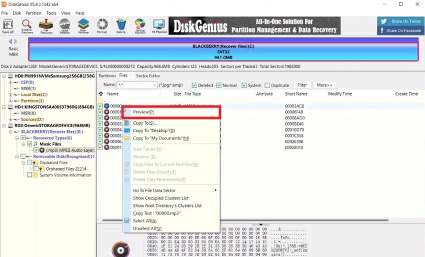click preview after right clicking