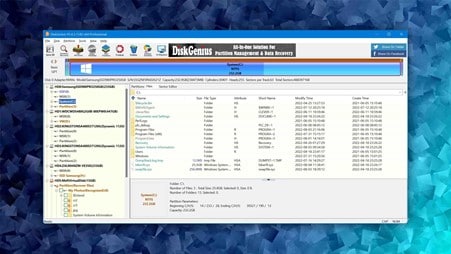 diskgenius professional data recovery software