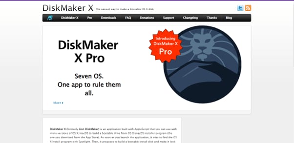 diskmaker x for creating bootable usb on mac