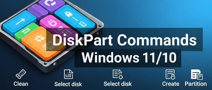 Diskpart Commands Windows 11/10: Full Guide to Manage Partitions