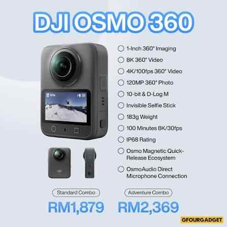 dji osmo 360 8k panoramic video and 120mp photo workflow