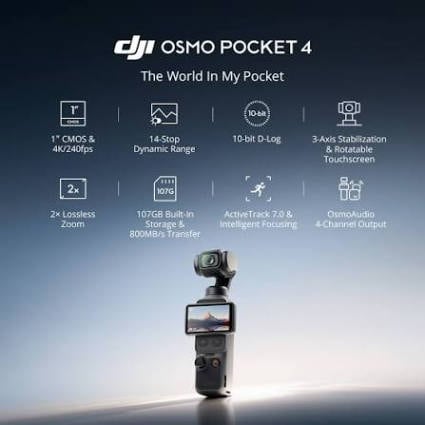 dji osmo pocket 4 specs