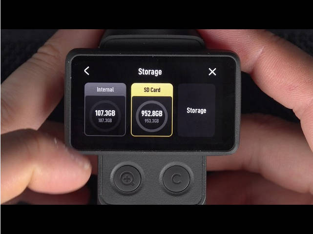 dji osmo pocket 4 storage