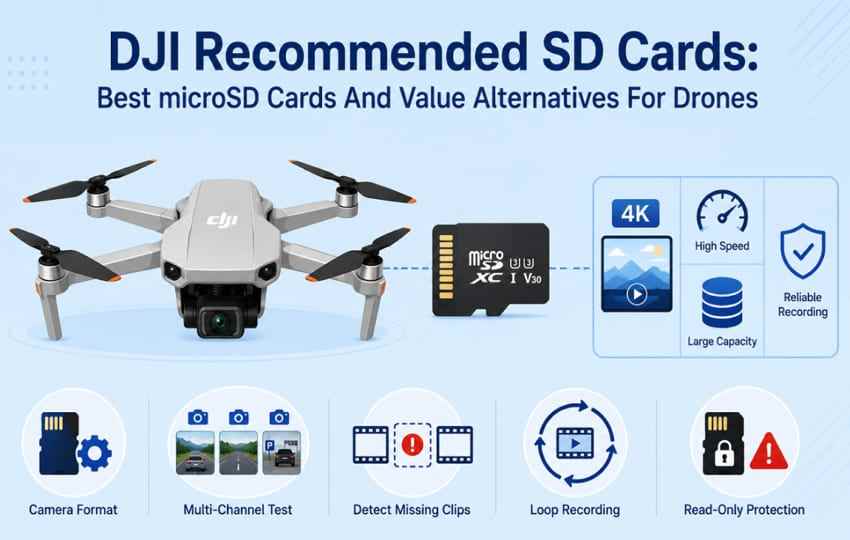 DJI Recommended SD Cards: Best microSD Cards and Value Alternatives for Drones
