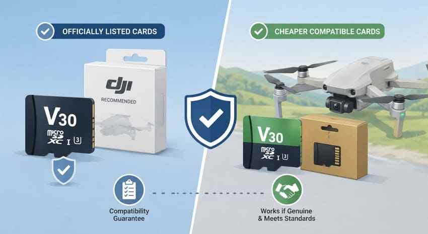 official cards vs cheap cards