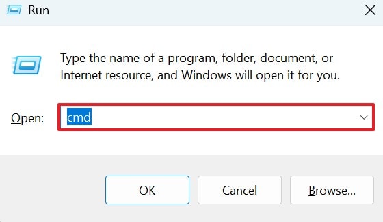 open cmd from run window