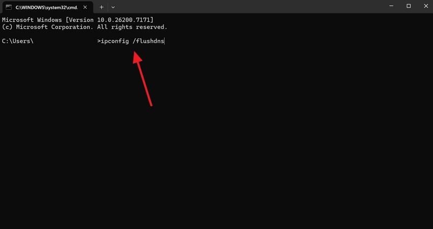 give flushdns command