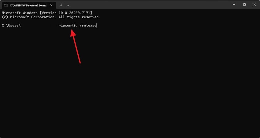 get new ip configuration