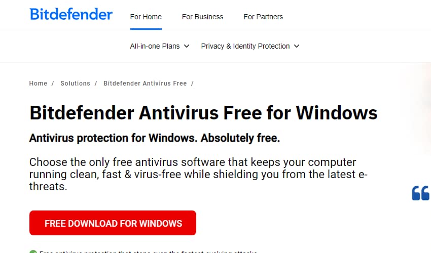 bitdefender antivirus for windows 