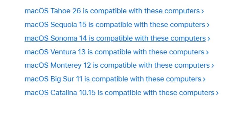 check os compatibility