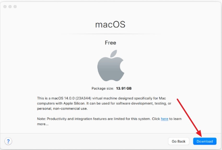 press download to install os