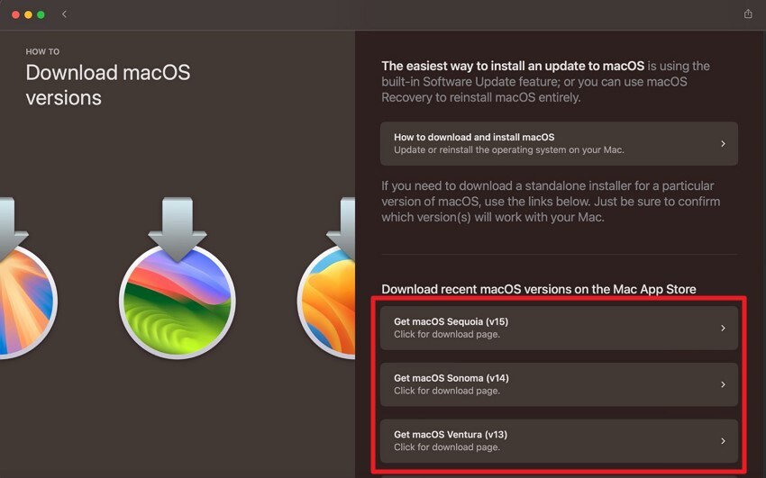 access versions on app store