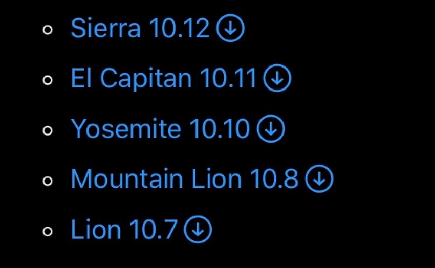 select os version from apple support