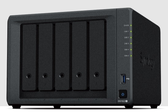 frontal del synology nas ds1522