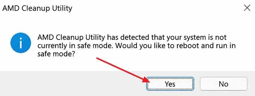 run amd cleanup utility in safe mode
