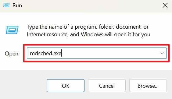 open windows memory diagnostic