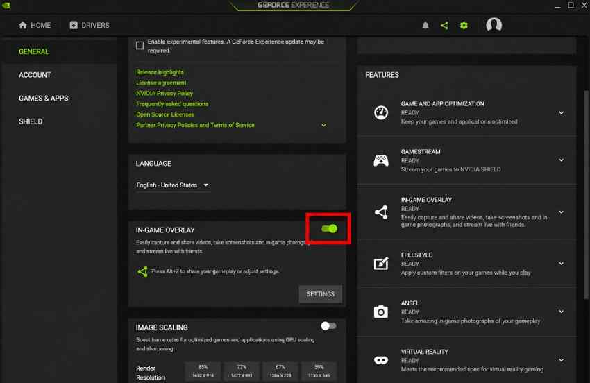 disable in game overlay