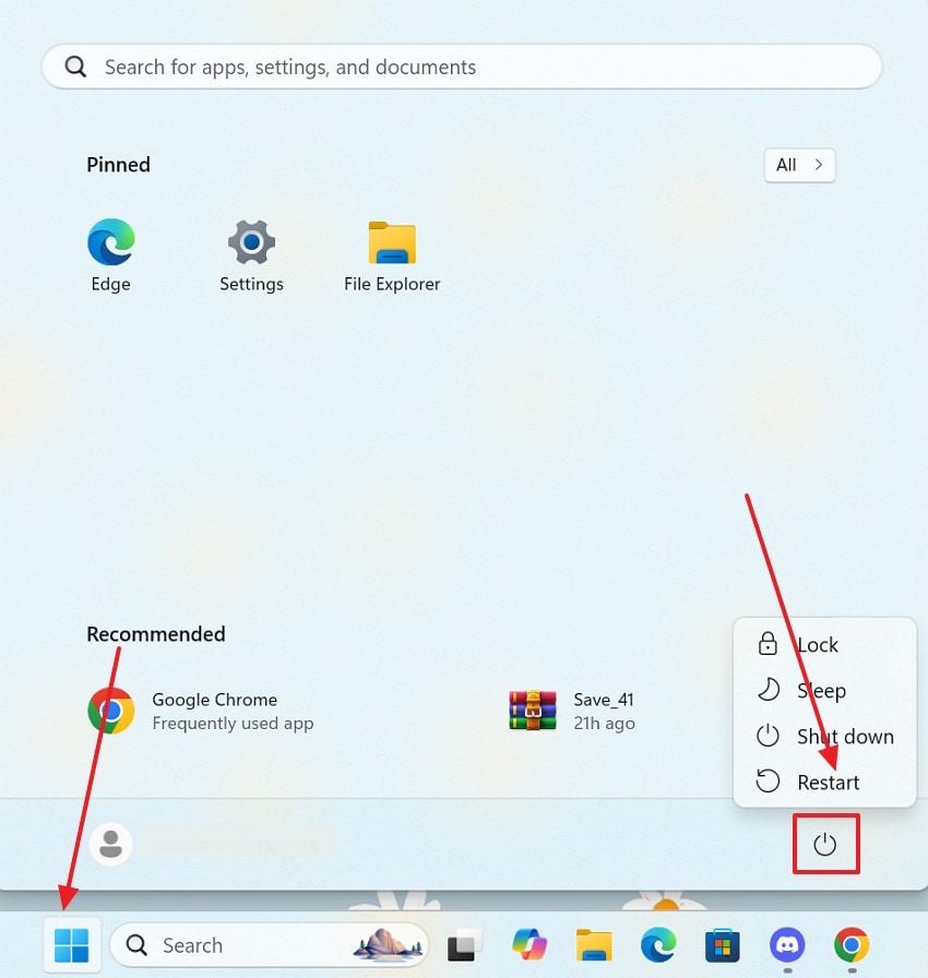 reboot your windows device