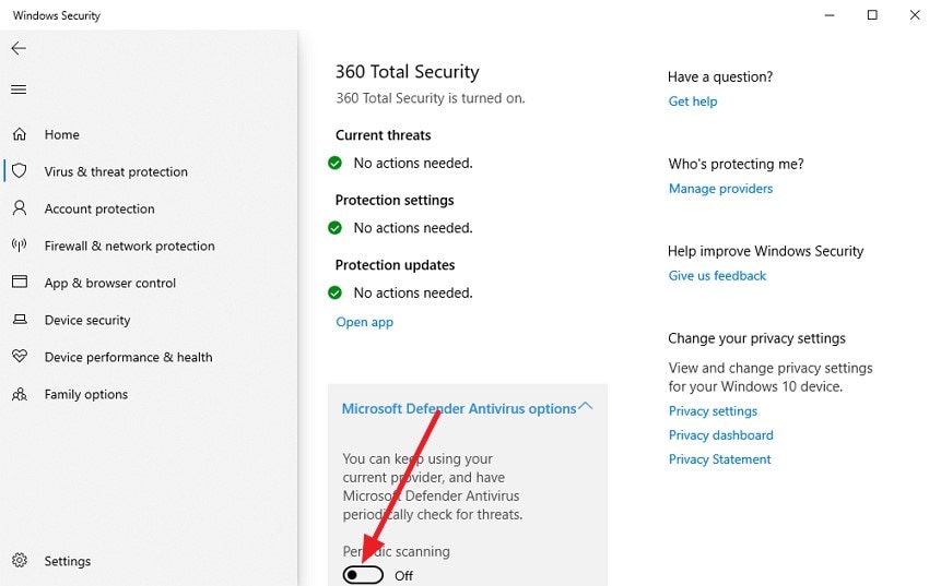 disable firewall antivirus