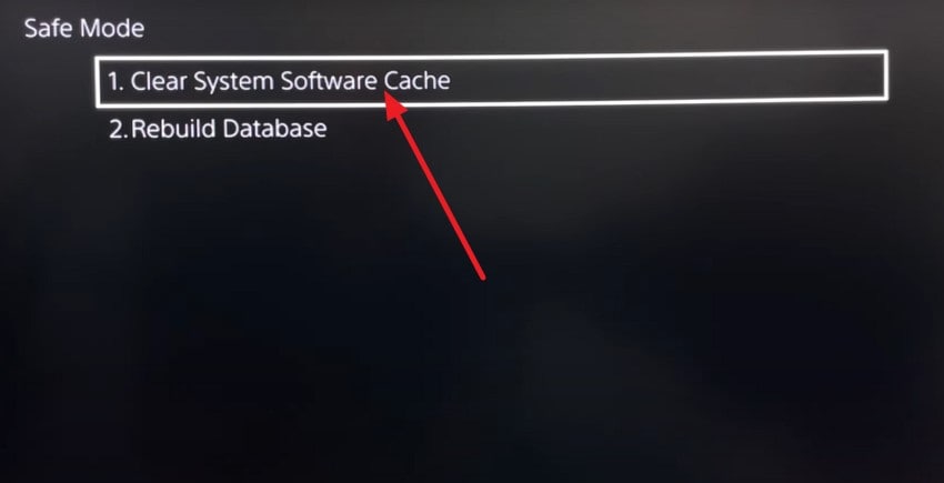 clear system software cache ps5
