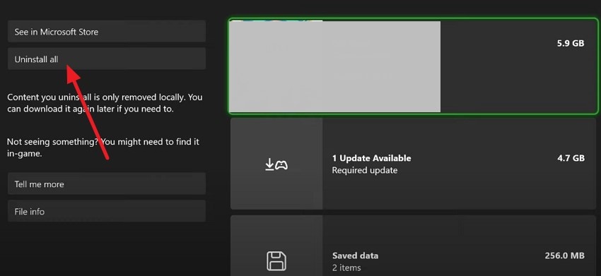 click uninstall all to continue