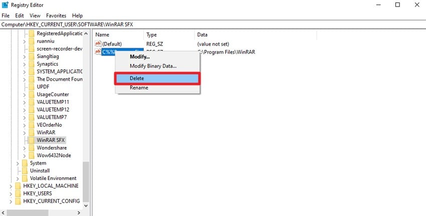 delete the duplicate file