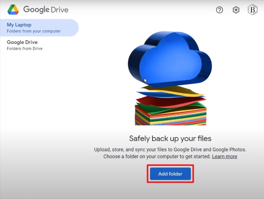 add a folder for backup