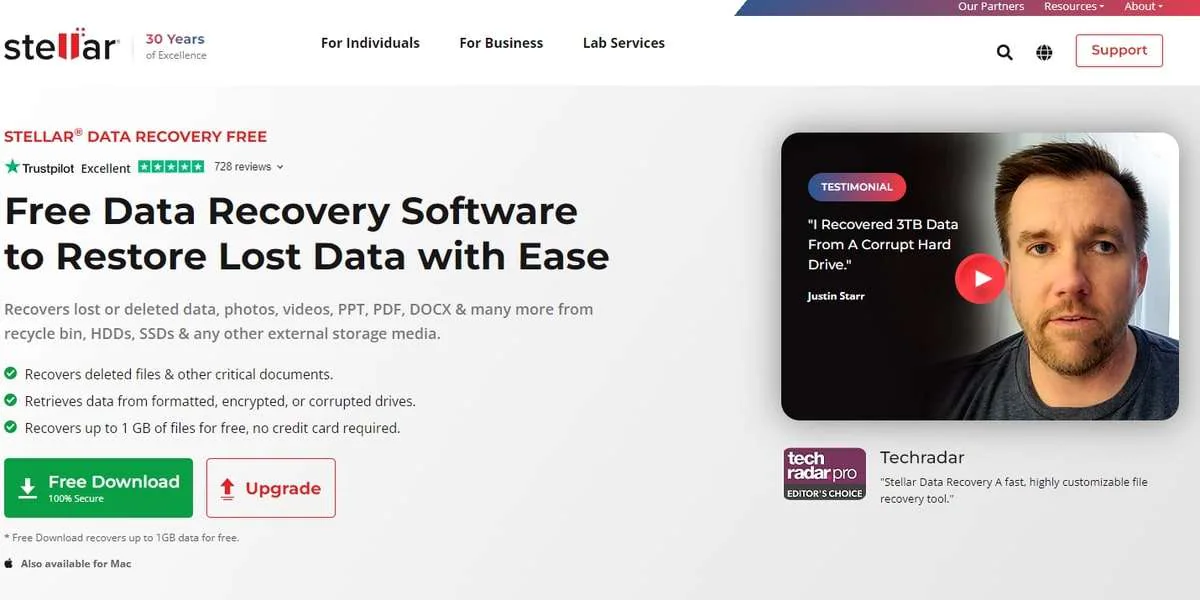 stellar data recovery alternative