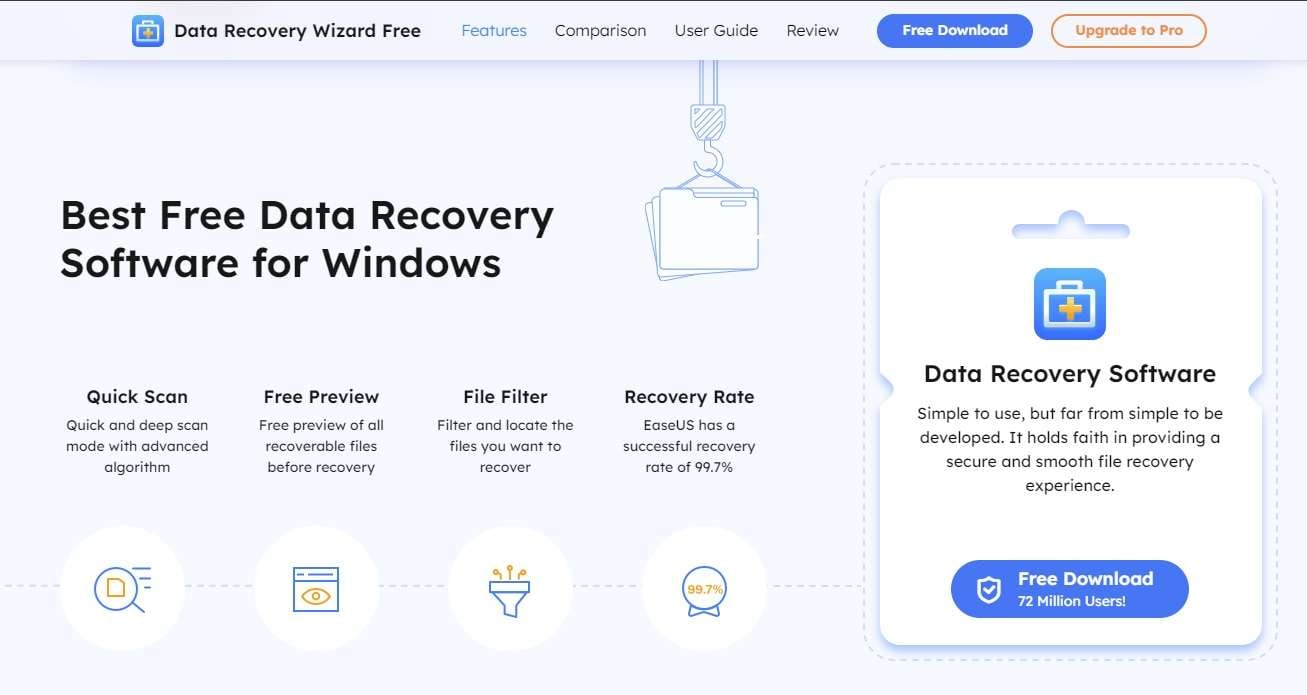 most notable easeus data recovery features