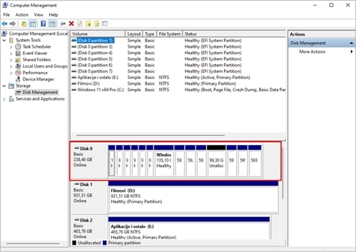 identifying an efi system partition