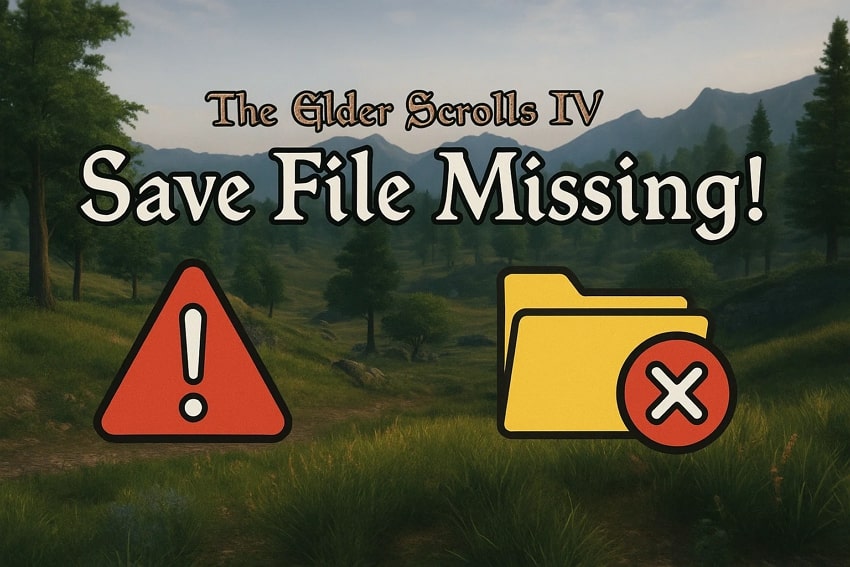 save file missing elder scrolls iv