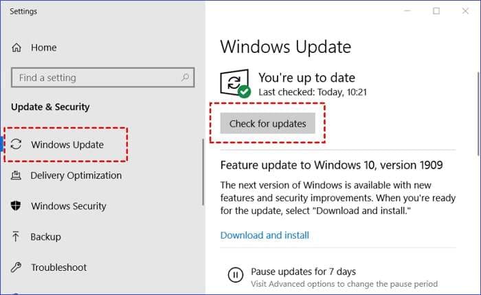 Windows aktualisieren, um das Problem mit dem Bitlocker-Wiederherstellungsschlüssel zu beheben