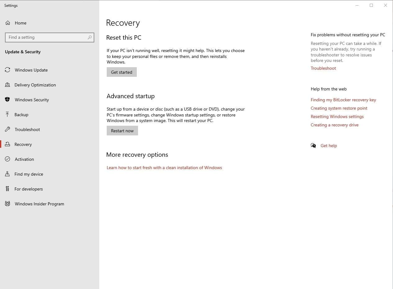 update bios to fix the bitlocker recovery key issue 2