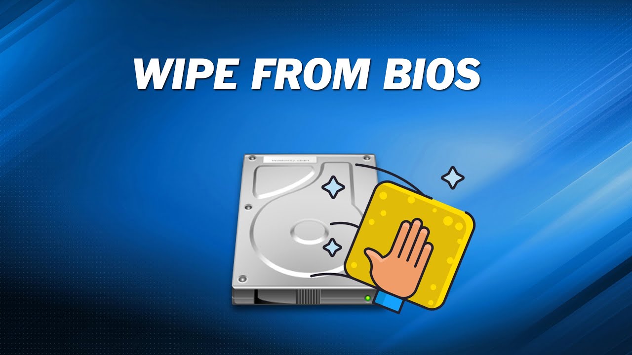 wipe a hard drive from bios