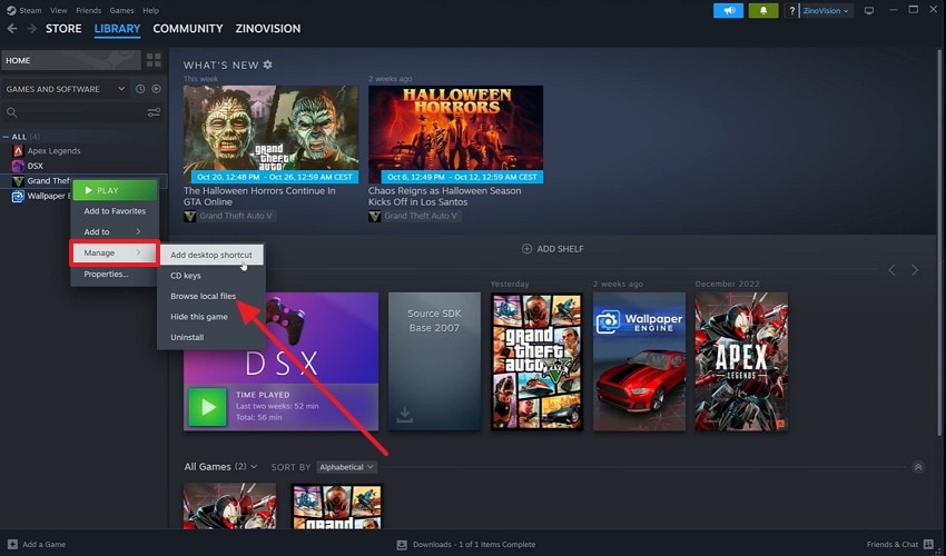 pick browse local files option