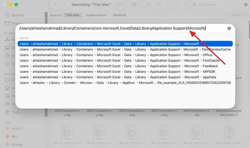 paste mac recovery path 