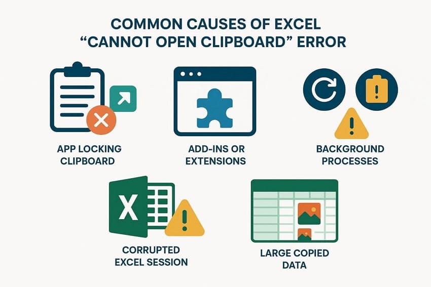 causes excel clipboard not working